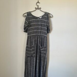 Cooperative • Linen Striped Summer Dress • Size XS